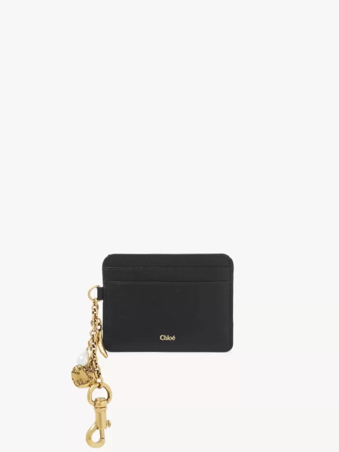 Chloé Charms card holder in grained leather Chloé Charms card holder in grained leather