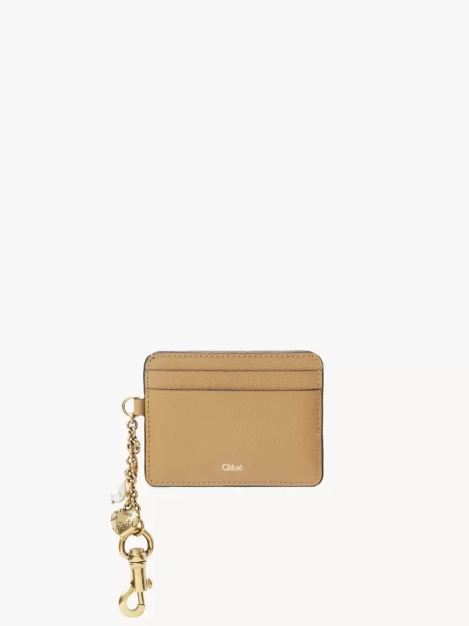 Chloé Charms card holder in grained leather Chloé Charms card holder in grained leather