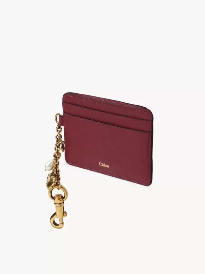 Chloé Charms card holder in grained leather Chloé Charms card holder in grained leather