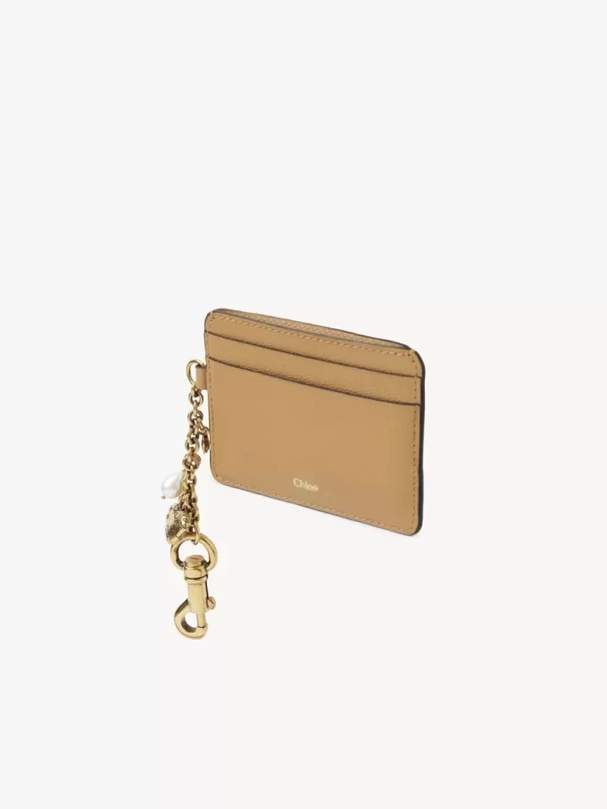 Chloé Charms card holder in grained leather Chloé Charms card holder in grained leather