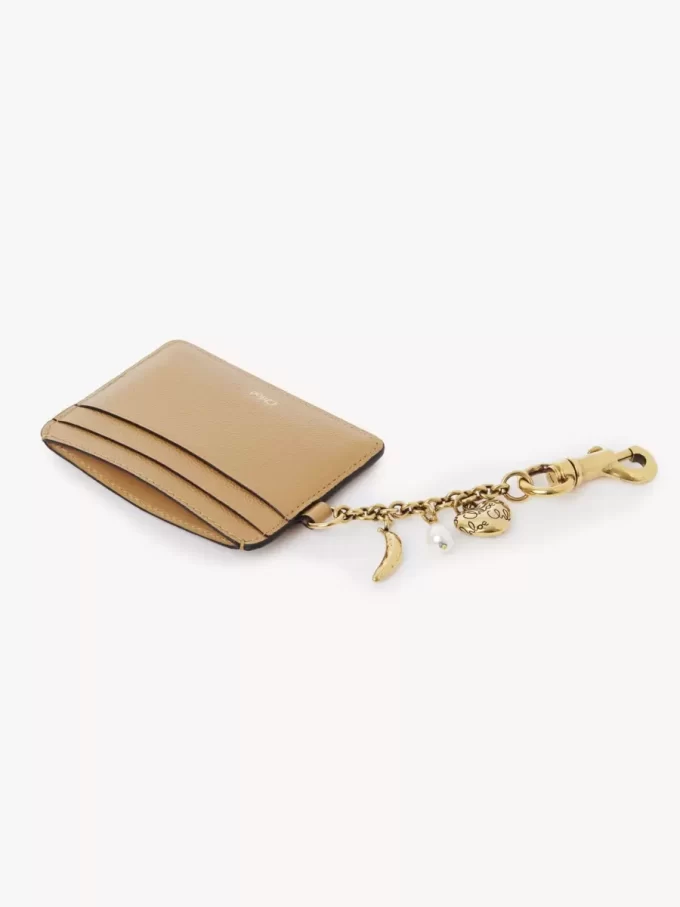 Chloé Charms card holder in grained leather Chloé Charms card holder in grained leather