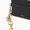 Chloé Charms card holder in grained leather Chloé Charms card holder in grained leather