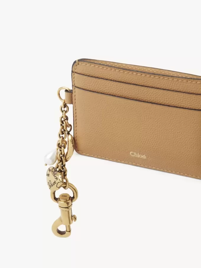 Chloé Charms card holder in grained leather Chloé Charms card holder in grained leather