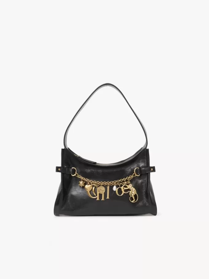 Chloé Charms hobo bag in shiny leather Chloé Charms hobo bag in shiny leather