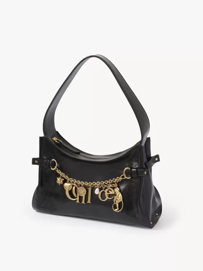 Chloé Charms hobo bag in shiny leather Chloé Charms hobo bag in shiny leather