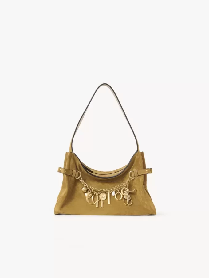 Chloé Charms hobo bag in suede leather Chloé Charms hobo bag in suede leather