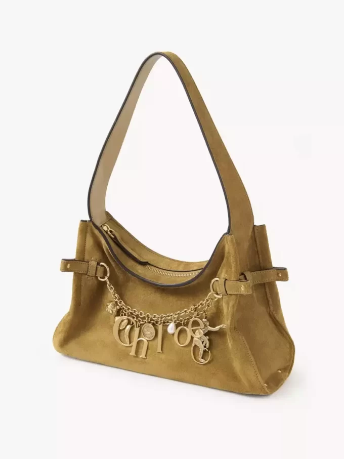 Chloé Charms hobo bag in suede leather Chloé Charms hobo bag in suede leather