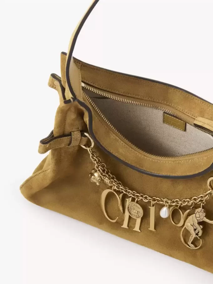 Chloé Charms hobo bag in suede leather Chloé Charms hobo bag in suede leather