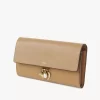 Chloé Charms long wallet with flap in grained leather Chloé Charms long wallet with flap in grained leather