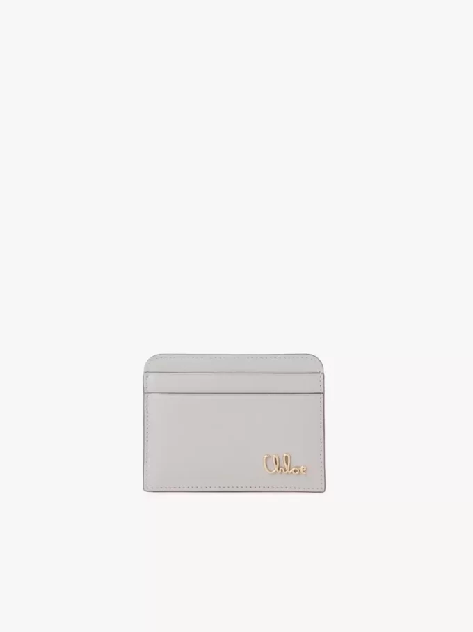 Chloé Iconic card holder in grained leather