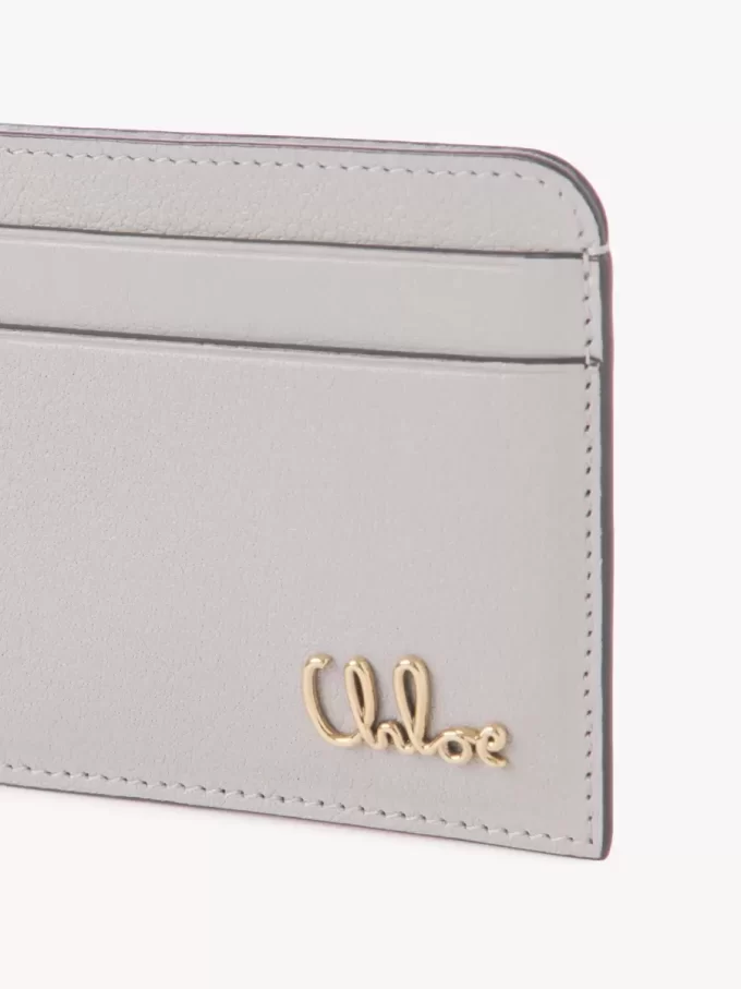 Chloé Iconic card holder in grained leather