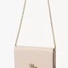 Chloé Iconic flap wallet on chain in shiny leather