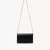 Chloé Iconic flap wallet on chain in shiny leather