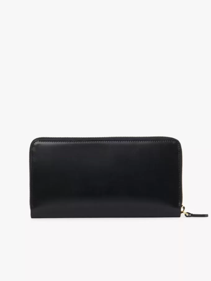 Chloé Iconic zipped long wallet in shiny leather