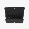 Chloé Spin flap wallet on chain in grained leather Chloé Spin flap wallet on chain in grained leather