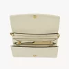 Chloé Spin flap wallet on chain in grained leather Chloé Spin flap wallet on chain in grained leather