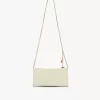 Chloé Spin flap wallet on chain in grained leather Chloé Spin flap wallet on chain in grained leather