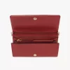 Chloé Spin flap wallet on chain in grained leather Chloé Spin flap wallet on chain in grained leather