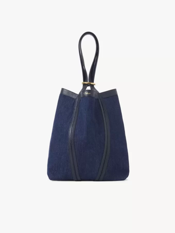 Chloé Spin tote bag in denim Chloé Spin tote bag in denim
