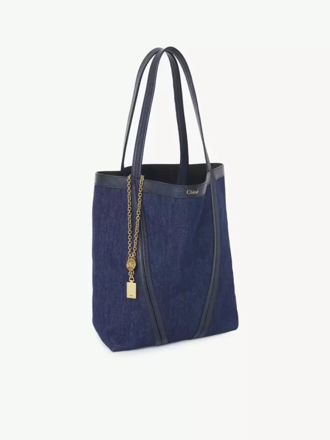 Chloé Spin tote bag in denim Chloé Spin tote bag in denim