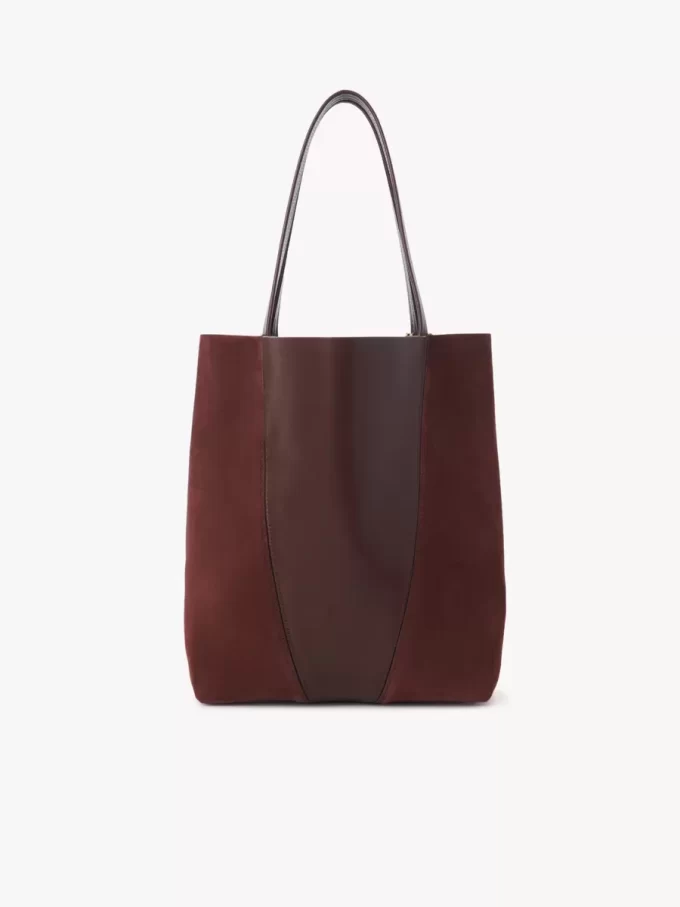 Chloé Spin tote bag in grained & suede leather Chloé Spin tote bag in grained & suede leather