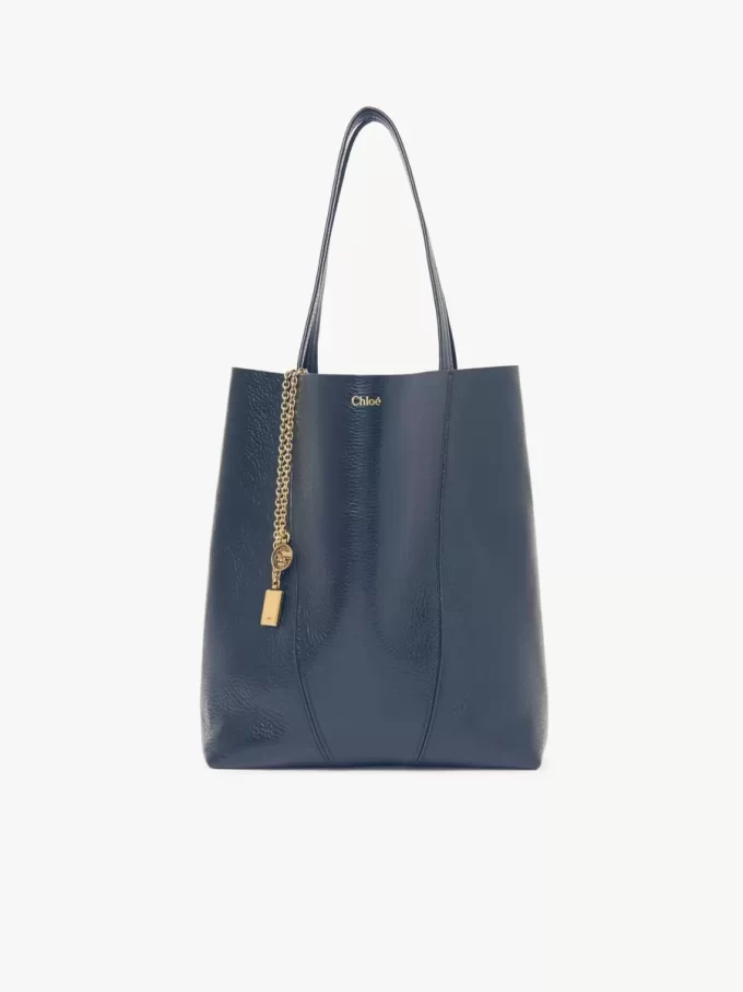 Chloé Spin tote bag in grained leather Chloé Spin tote bag in grained leather