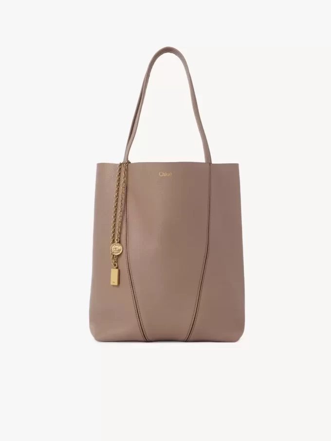 Chloé Spin tote bag in grained leather Chloé Spin tote bag in grained leather