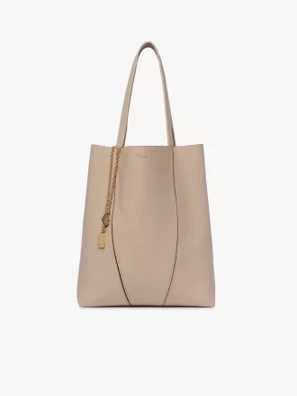 chlo spin tote bag in grained leather 1 330x440 - Chloé Spin tote bag in grained leather