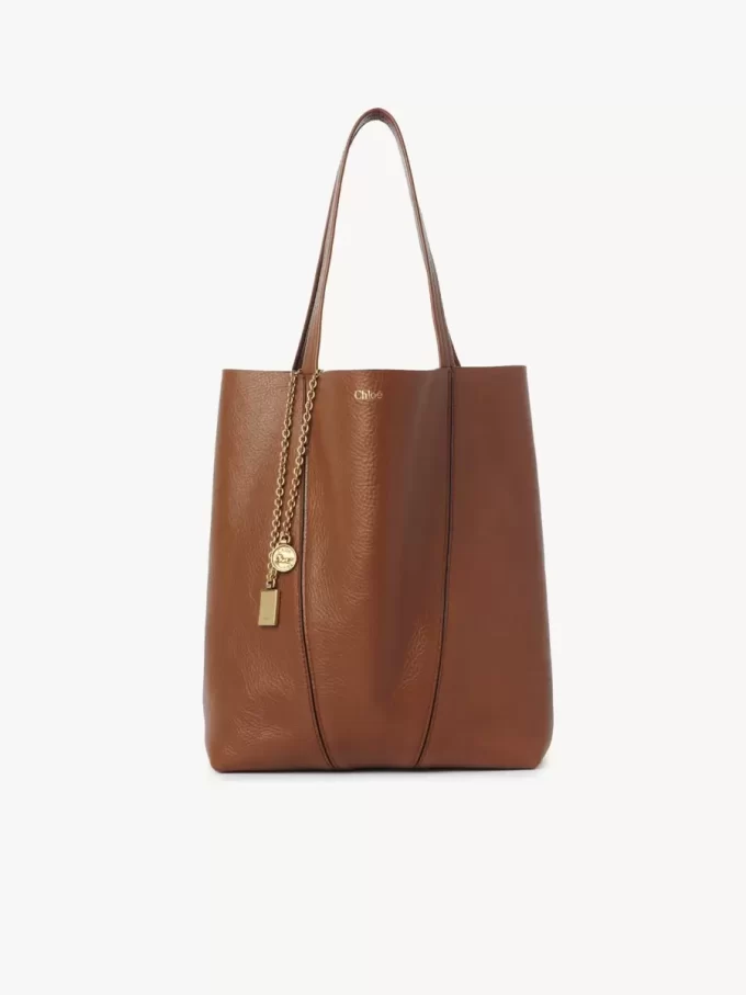 Chloé Spin tote bag in grained leather Chloé Spin tote bag in grained leather