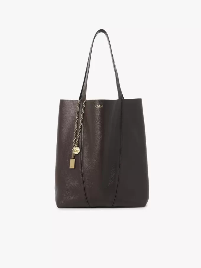Chloé Spin tote bag in grained leather Chloé Spin tote bag in grained leather
