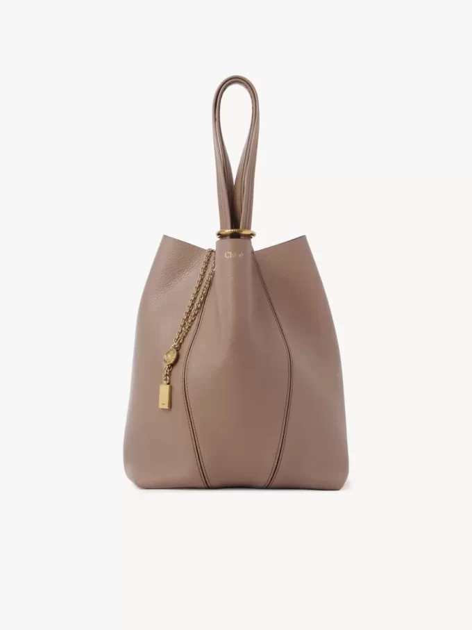 Chloé Spin tote bag in grained leather Chloé Spin tote bag in grained leather