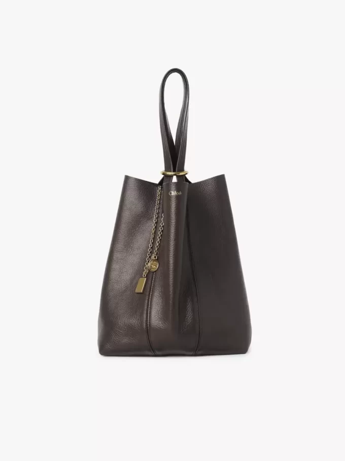 Chloé Spin tote bag in grained leather Chloé Spin tote bag in grained leather