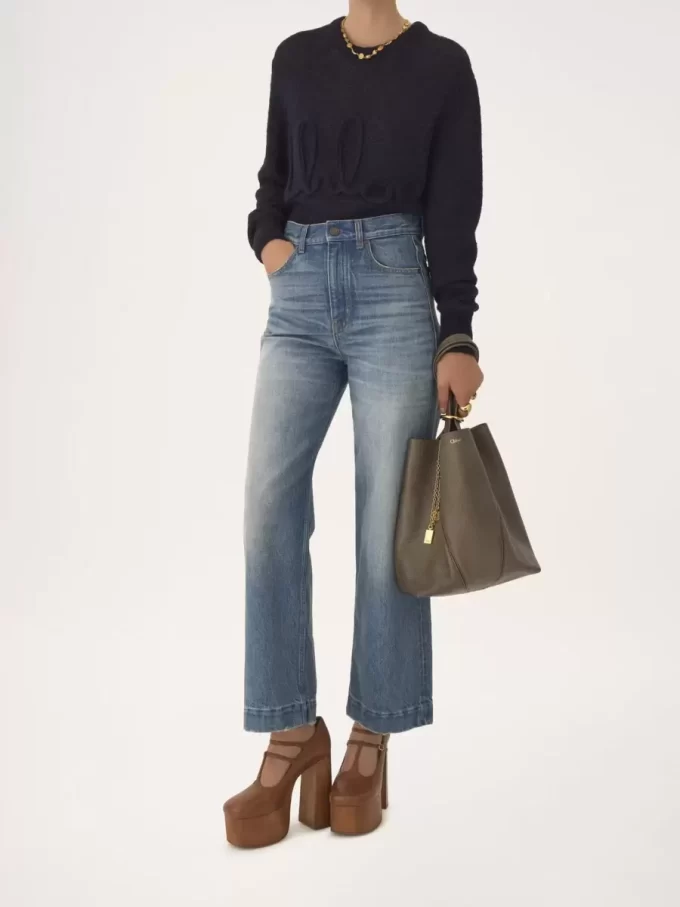 Chloé Spin tote bag in grained leather Chloé Spin tote bag in grained leather