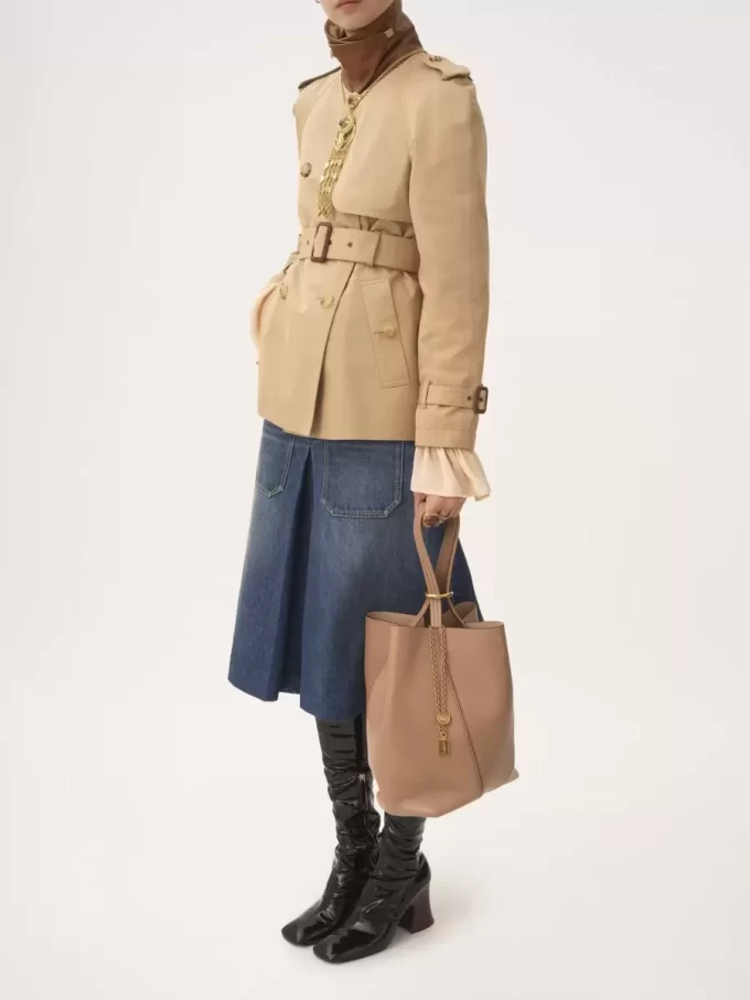 Chloé Spin tote bag in grained leather Chloé Spin tote bag in grained leather