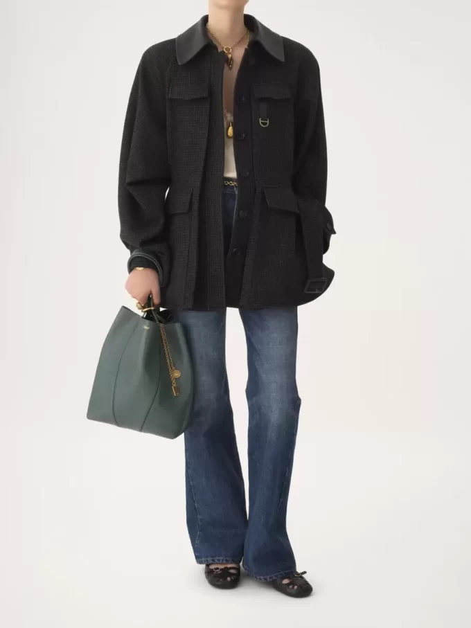 Chloé Spin tote bag in grained leather Chloé Spin tote bag in grained leather