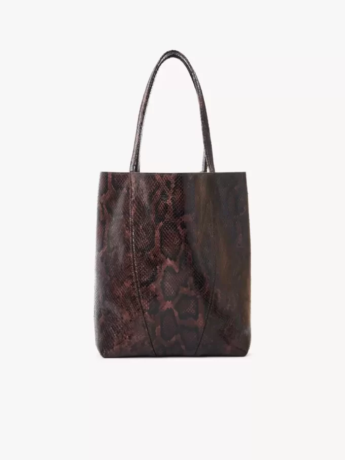 Chloé Spin tote bag in python-effect leather Chloé Spin tote bag in python-effect leather