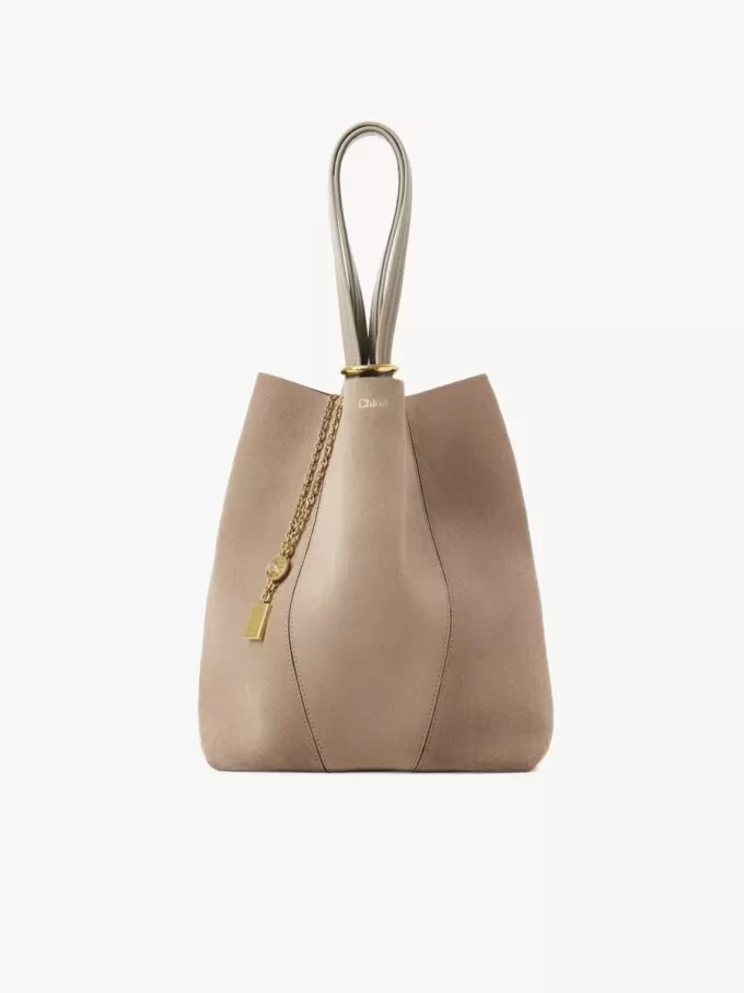 Chloé Spin tote bag in suede leather Chloé Spin tote bag in suede leather