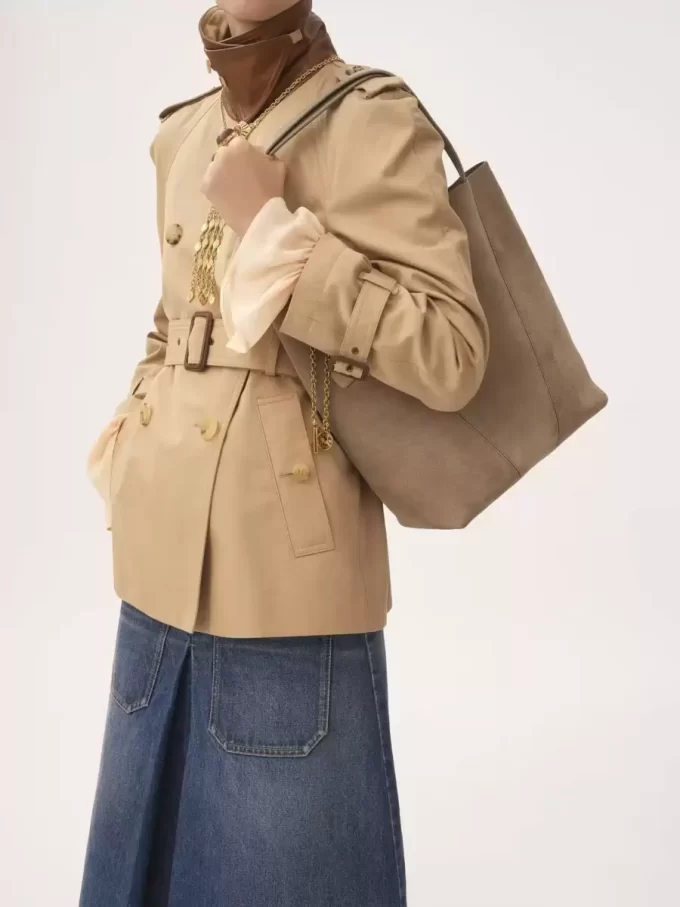 Chloé Spin tote bag in suede leather Chloé Spin tote bag in suede leather