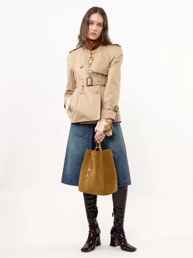 Chloé Spin tote bag in suede leather Chloé Spin tote bag in suede leather