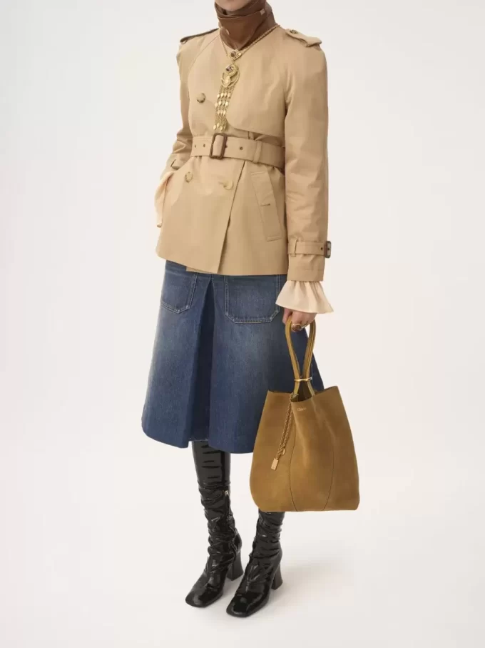 Chloé Spin tote bag in suede leather Chloé Spin tote bag in suede leather