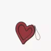 Chloé Symbols Heart flat pouch in grained leather Chloé Symbols Heart flat pouch in grained leather