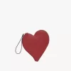 Chloé Symbols Heart flat pouch in grained leather Chloé Symbols Heart flat pouch in grained leather