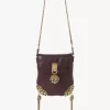 Château Treasures chain flap bag in grained leather Château Treasures chain flap bag in grained leather