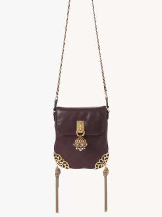 Château Treasures chain flap bag in grained leather