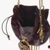 Château Treasures crossbody bag in grained & suede leather Château Treasures crossbody bag in grained & suede leather