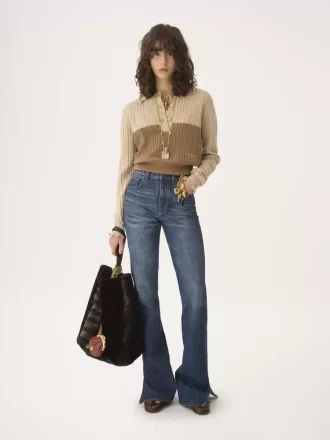 Collar sweater in a wool & cashmere knit