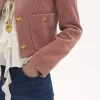 Cropped boxy jacket in velvet Cropped boxy jacket in velvet