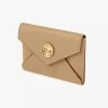 Envelope card holder in grained leather Envelope card holder in grained leather