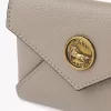 Envelope card holder in grained leather Envelope card holder in grained leather