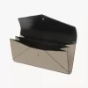 Envelope long wallet with flap in grained leather Envelope long wallet with flap in grained leather